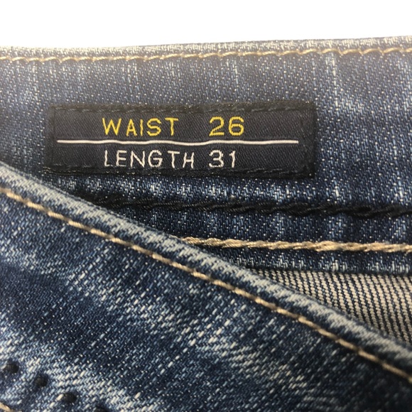 Vigoss Studio Low Rise Stretch Distressed Skinny Jeans - Picture 10 of 15